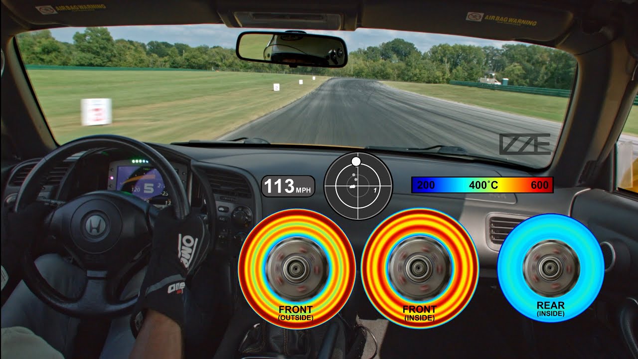 Overlay of Front and Rear Brake Rotor Temperature Distributions – IZZE ...