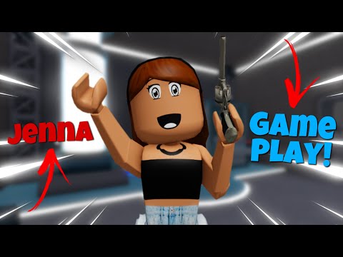 PLAYING MM2 AS JENNA THE HACKER.. (Roblox mm2!)