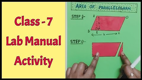Area of Parallelogram - Lab Manual Activity // Class-7