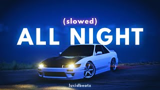 lucidbeatz - all night (slowed to perfection) chill night time drive music Resimi