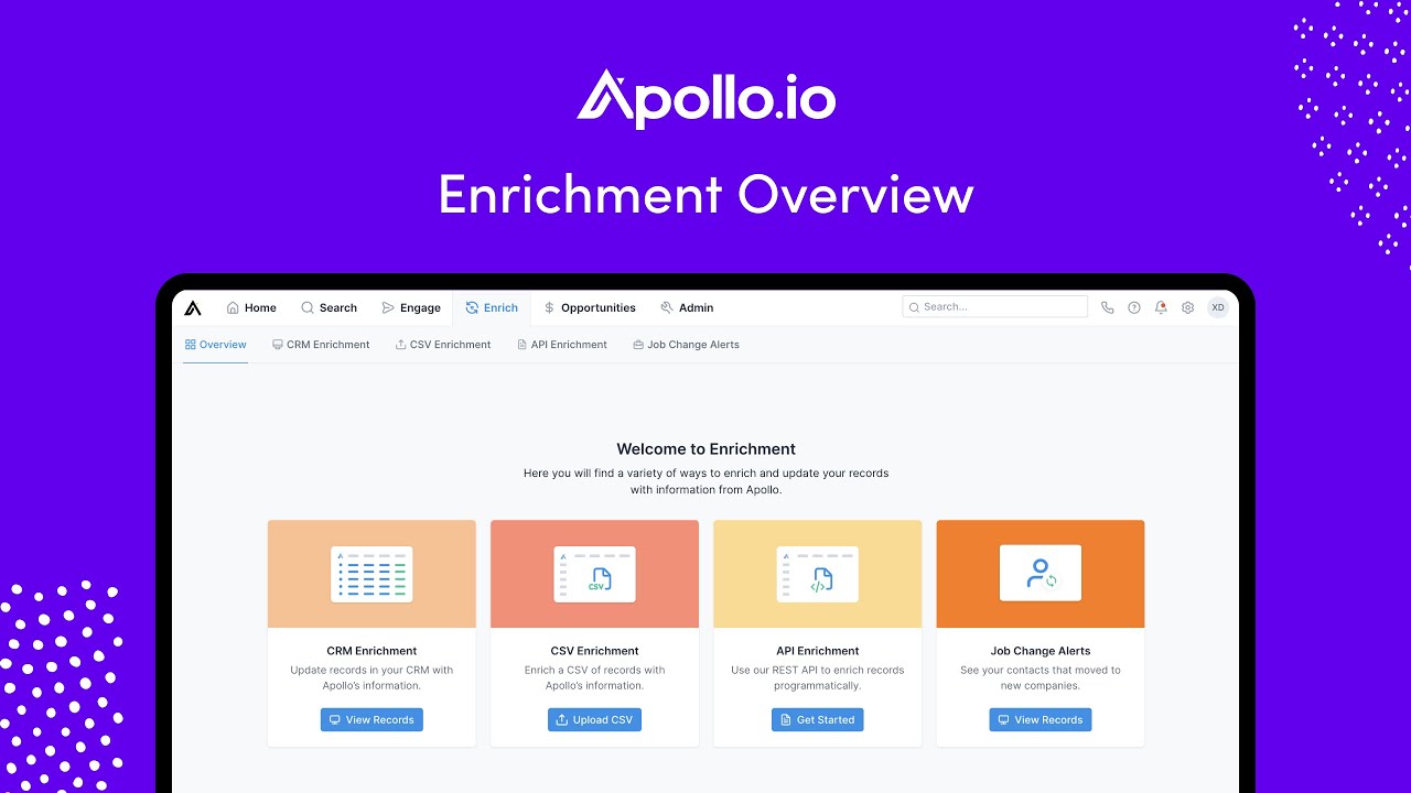 Apollo Enrichment Overview
