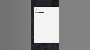 Slide-In Sidebar Menu with CSS and JavaScript | Smooth Animation!