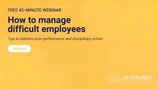 How to manage difficult employees