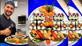 Sushi – How to Make Sushi Platter with Nigiri Hosomaki & Gunkan