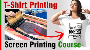 Screen Print Your Own T-Shirt: Screen Printing Course | Silk Screen Printing Tutorial #screen_print