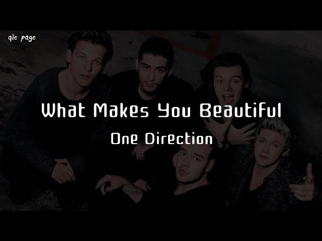 What Makes You Beautiful - One Direction ( speed up ) lyrics class=
