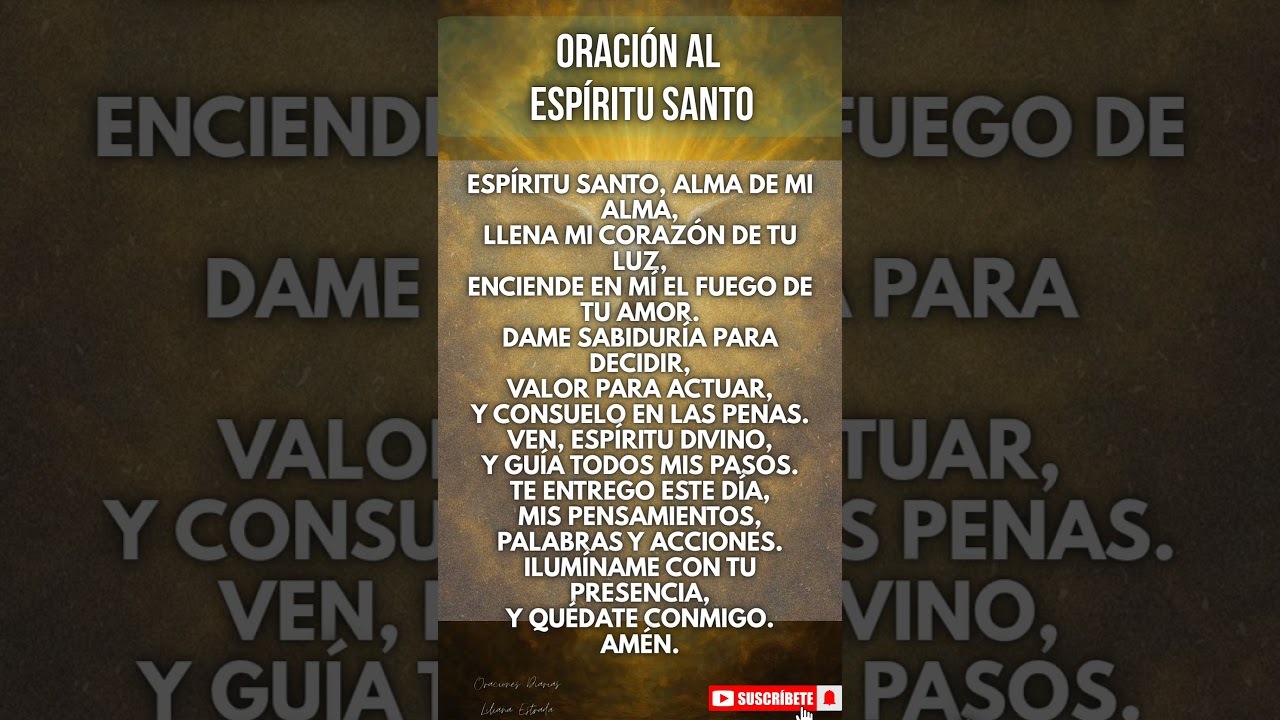 🔥 Oración al Espíritu Santo para Recibir Fuerza y Sabiduría 🙏✨