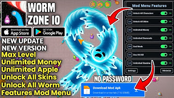 NEW UPDATE‼️ WORM ZONE IO MOD APK V6.16.0 | MEGA MOD MENU & UNLOCK ALL |