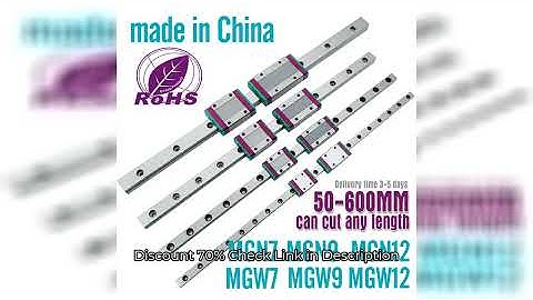 1 linear guide+1 carriage 3D Printer part  MGN7C MGN9C MGN12H MGN15C  miniature linear rail slide MG