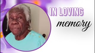 Thanksgiving service for the life of  Erma Agatha Watson