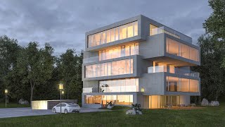 3Ds Max 2021 V-ray 5 Complete Exterior Rendering Tutorial for beginners