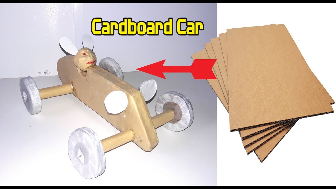 Cardboard Car/Paper Car/ How to the made Cardboard car YouTube