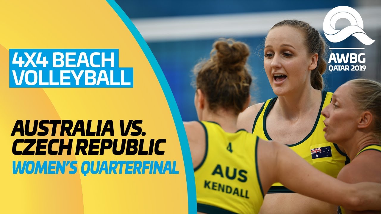 Beach Volleyball 4x4 - Australia vs Czech Rep. | Women's Quarterfinals | ANOC World Beach Games 2019