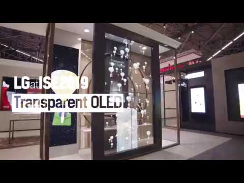 Ecran transparent OLED LG 55EW5F - ISE 2019 - YouTube