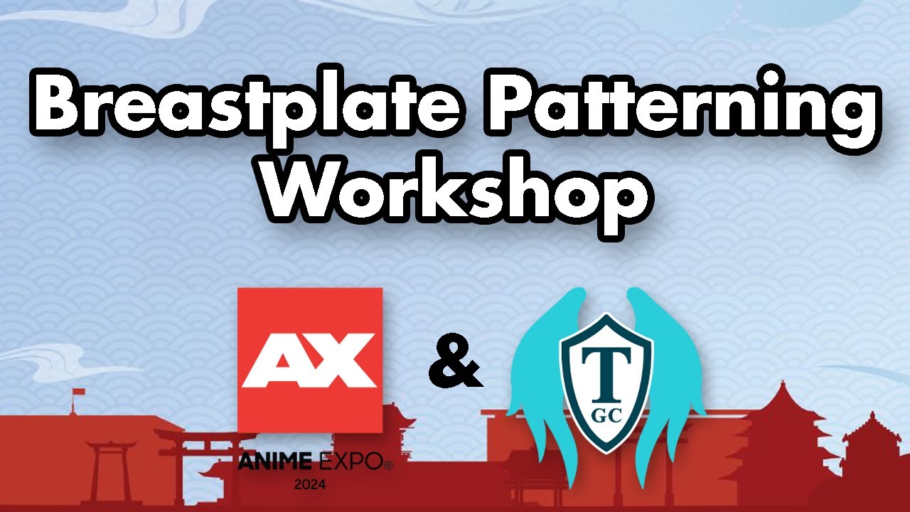 Breastplate Patterning Workshop at Anime Expo 2024 with Tiffany Gordon Cosplay!