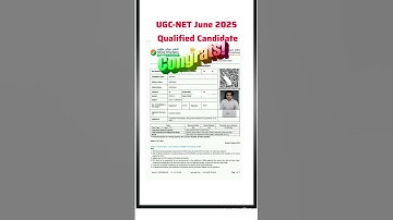 Ugc Net Qualified Candidate