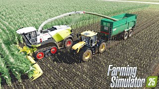 FS25 | Claas Jaguar Forage Harvester on Maize Silage | ReShade Gameplay | screenshot 1