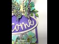 Butterfly Welcome door wreath plaque/sign MDF DIY Sign Kit #3Dcraft #MDFcrafts #woodcrafts
