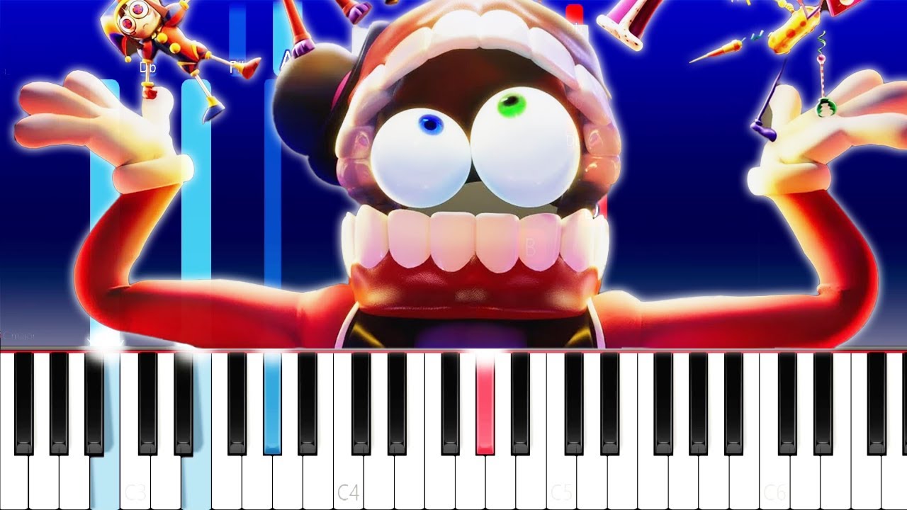 The Amazing Digital Circus Episode 5 - INTERMISSION TIME scene (Piano ...