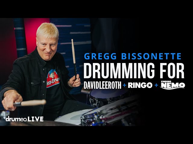 Drumming For David Lee Roth, Ringo u0026 Finding Nemo | Gregg Bissonette class=