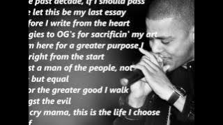 J. Cole - Let Nas Down (Lyrics On Screen)