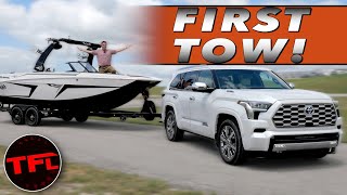 I'm Honestly Shocked By Just How Much The New 2023 Toyota Sequoia Hybrid Tows!