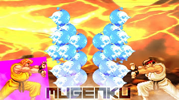 Ten Thousand Hadouken! Absurd Battle! Drastic Ken vs Spam Ryu. Street Fighter MUGEN Multiverse