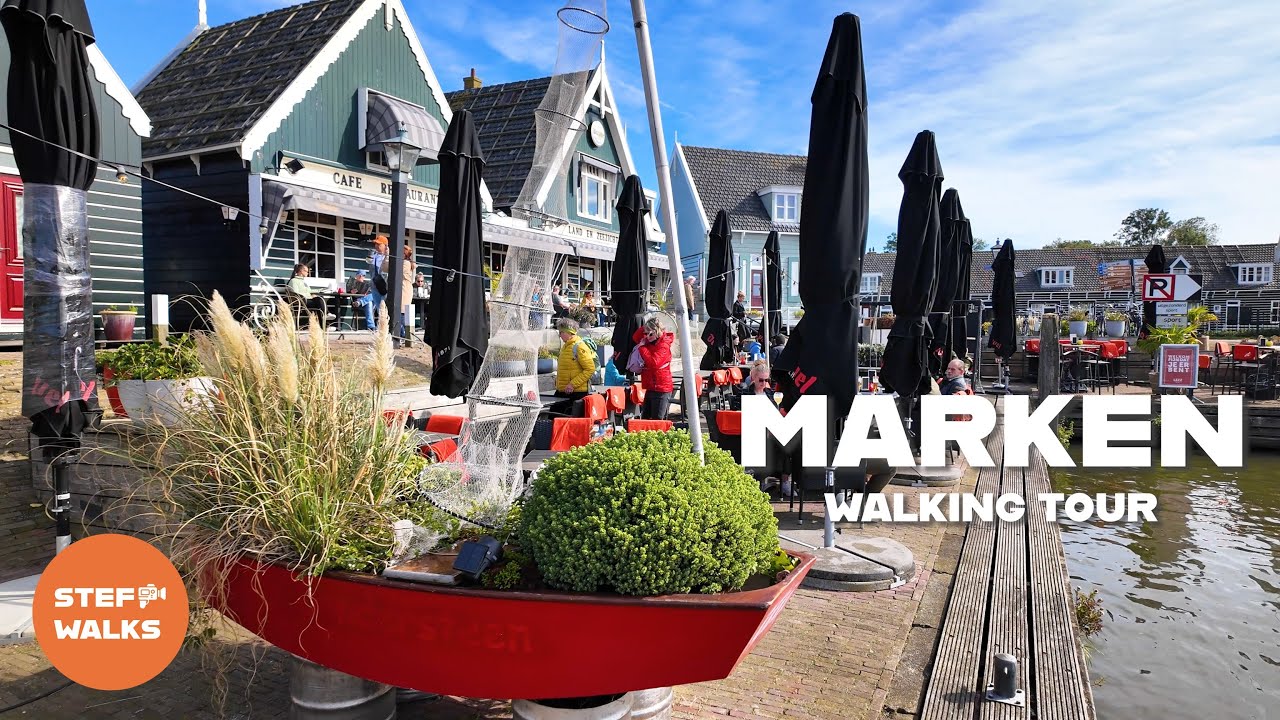 Traditional Fishing Village near Amsterdam – Marken Walking Tour 4K