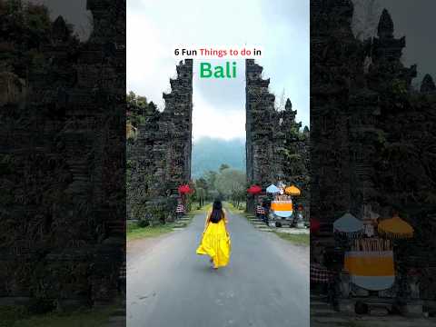 6 Things to do in Bali📍