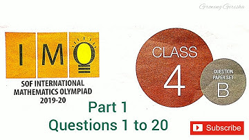 IMO Maths Olympiad Class 4 Set B 2019-20