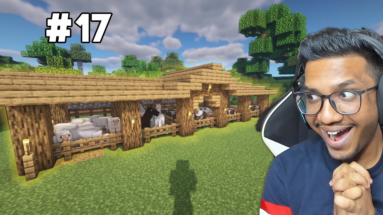 I MADE ANIMAL FARM IN MINECRAFT SURVIVAL !! - YouTube