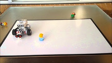 Basic EV3 program to Detect and Push objects