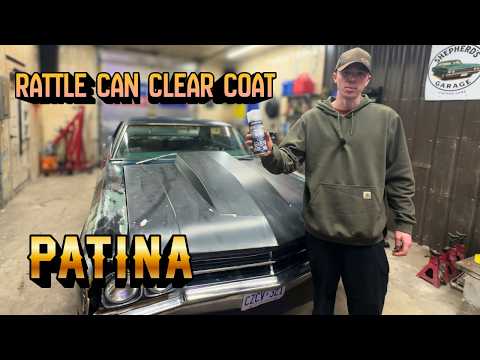 Clear coating over patina with RATTLE CANS!! - Duplicolor clear coat over rust!?