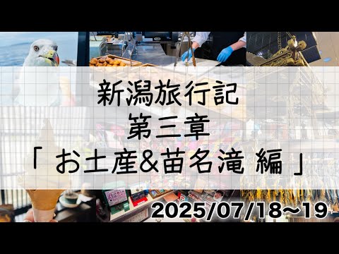 【新潟旅行記】瀬波温泉♨️第三章『お土産&苗名滝 編』
