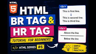 HTML BR Tag & HR Tag Tutorial for Beginners | HTML Series #html