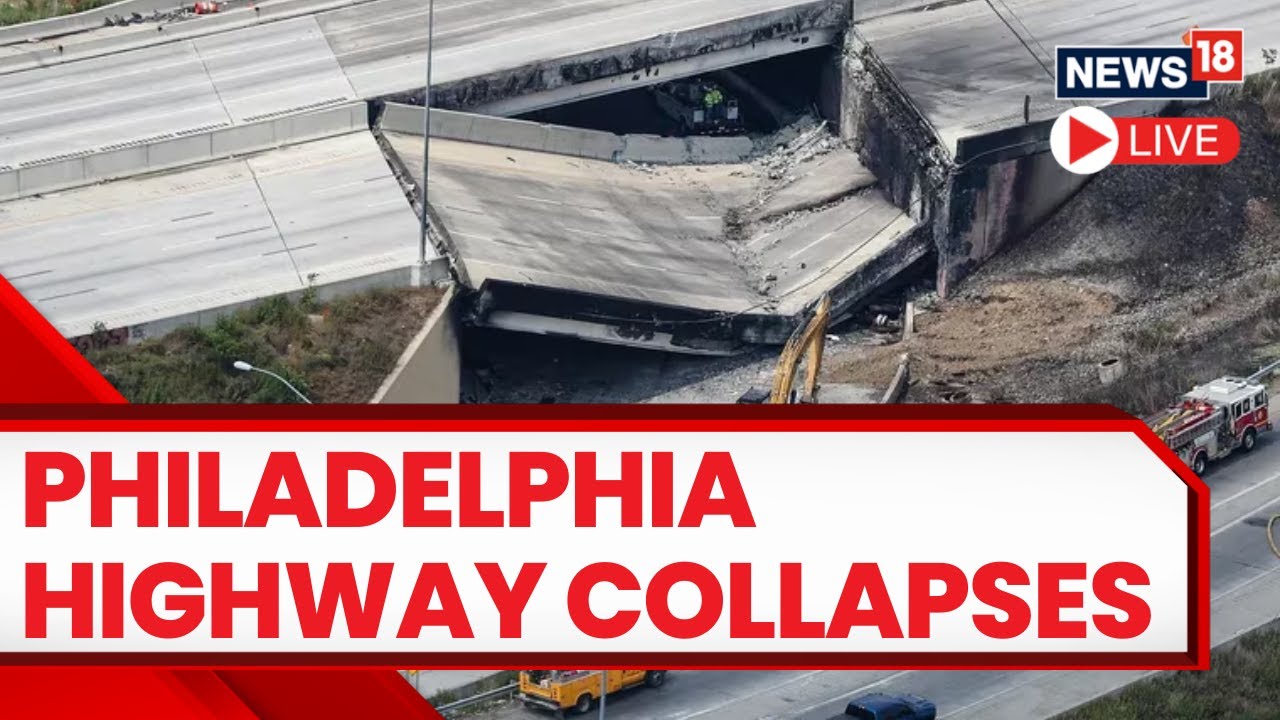 Philadelphia Bridge Collapses After Tanker Truck Catches Fire