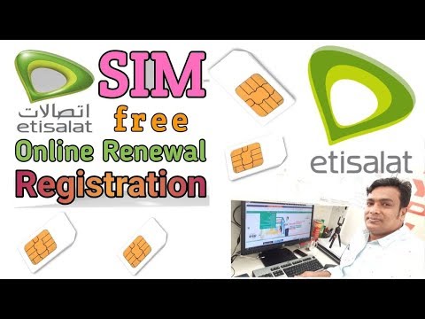 How to Renewal  Registration Etisalat SIM Card  Online || Etisalat SIM Card Registration