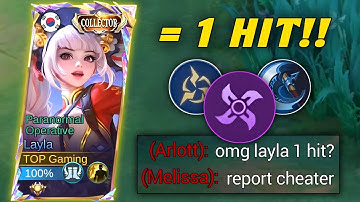 LAYLA BESTE BURST CRIT SCHADE BUILD 1 HIT 2025!! Bouw Top Global Layla 2025 - MLBB