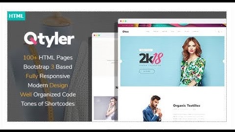 Qtyler - Fashion Brand And Clothing Manufacture HTML Template | Themeforest Templates