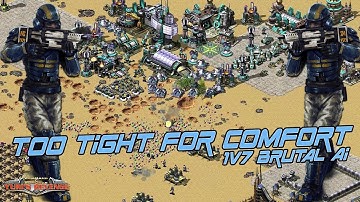 Small map, big trouble - 1v7 BRUTAL AI  ( Command & Conquer - Yuri