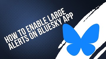 How to enable large alerts on Bluesky app (Easy) 2025