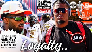 Kahlil Benson SHOWS OFF Shedeur Sanders DRAFT 144 In Entrance Of 1st START | Coach Prime 🤯