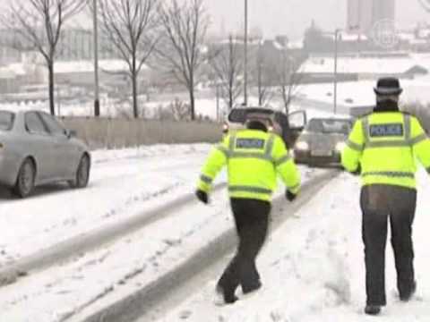 В Великобритании сильные морозы и снегопады