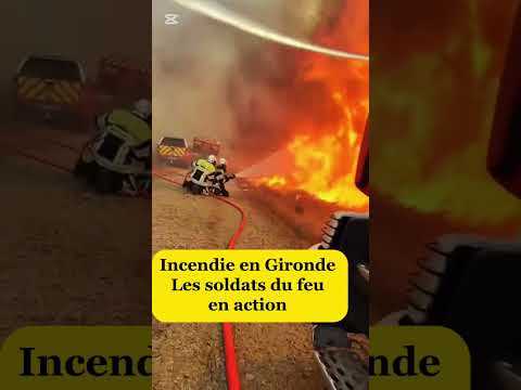 la françe en feu ! Incendie monstrueux en gironde