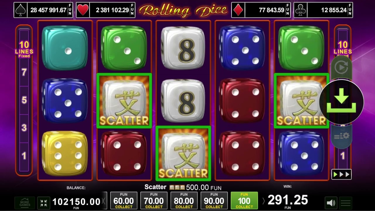 Rolling Dice 🎲 100 Spins Demo – Sixes Rain or Snake Eyes?