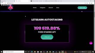 Let's Earn - The first sustainable Compounding Auto-staking Project