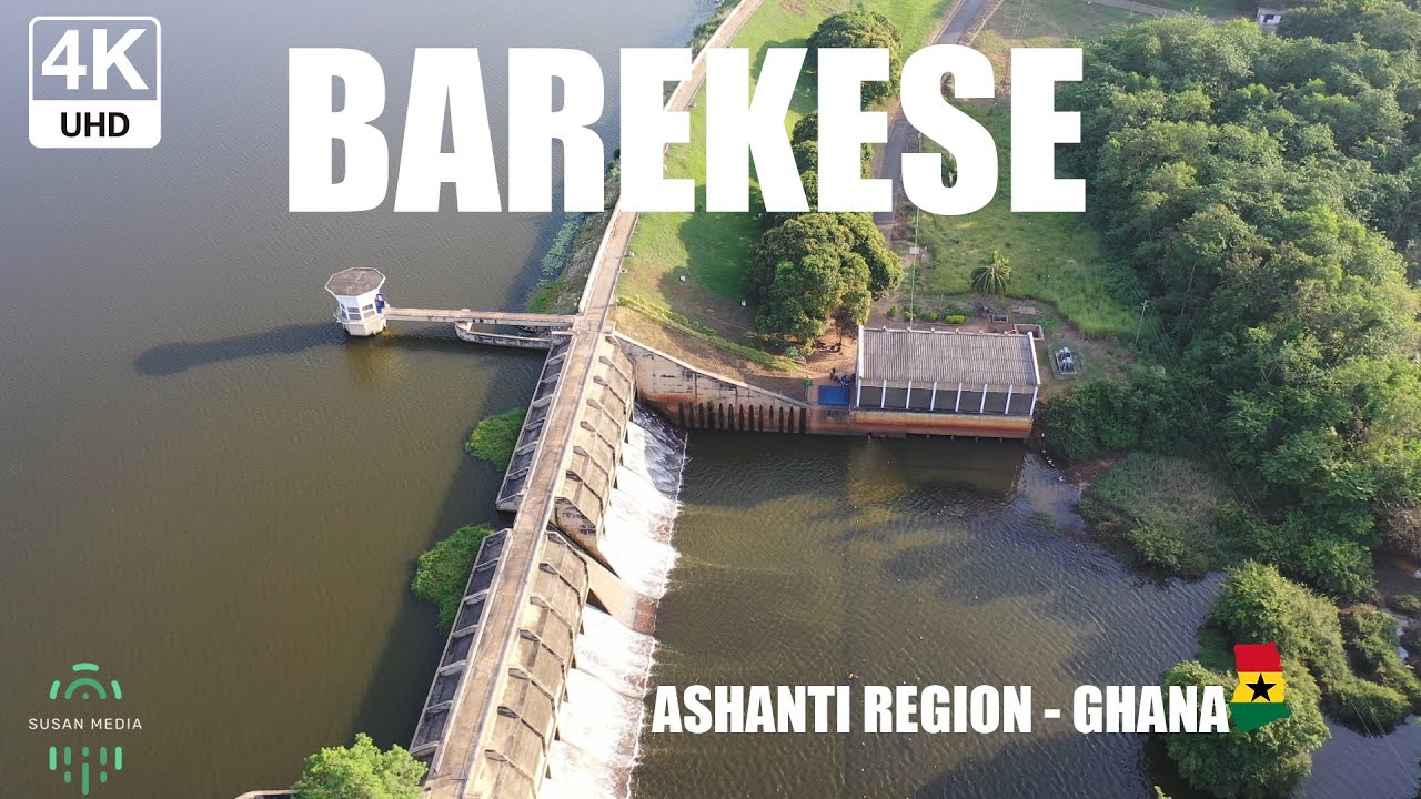 Barekese Aerial View in Kumasi Ghana 4K