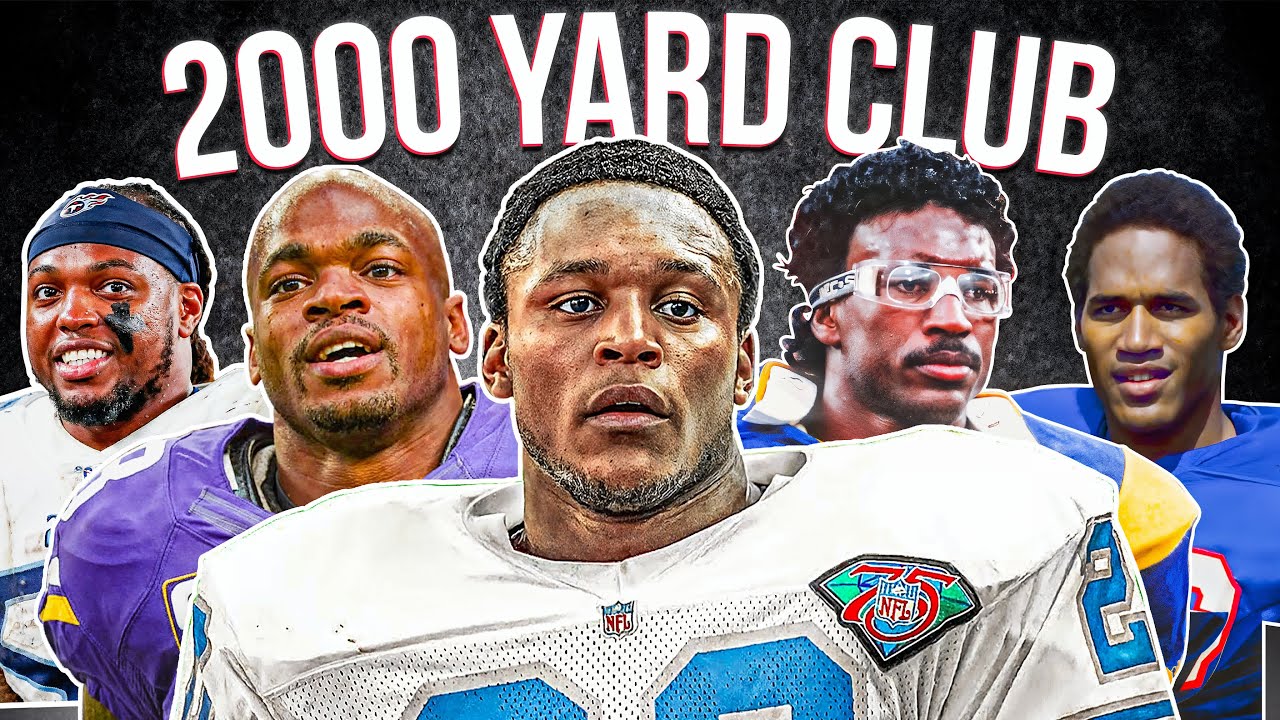 Единственные 8 игроков, которые когда-либо пробежали более 2000 ярдов за сезон