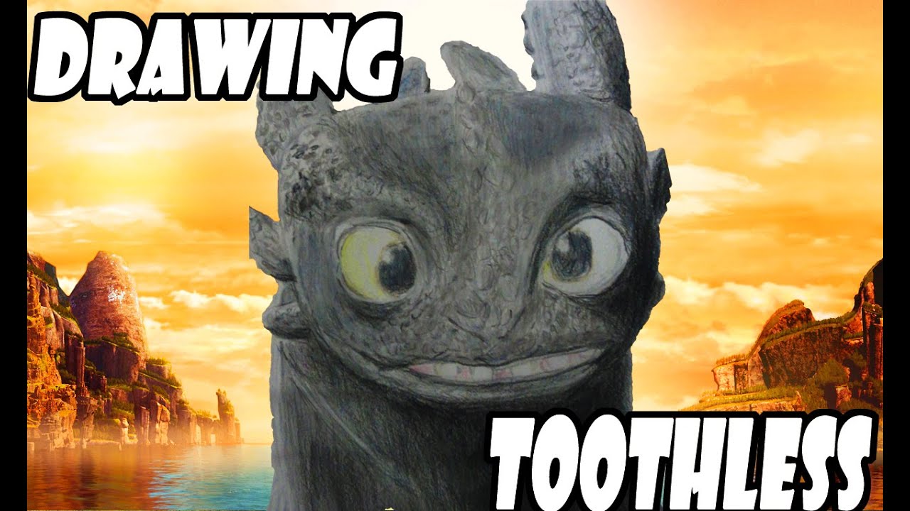 Drawing Toothless from How To Train Your Dragon - YouTube