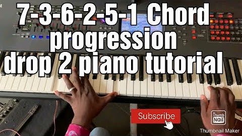 Learn 7-3-6-2-5-1 chord voicings that pros use in F Drop 2| Piano Tutorial